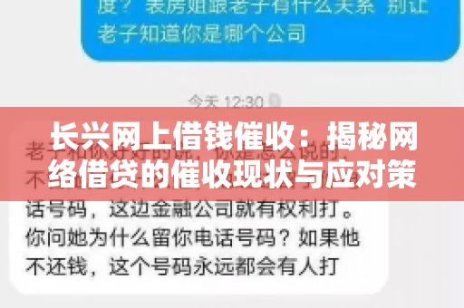 长兴网上借钱催收：揭秘网络借贷的催收现状与应对策略