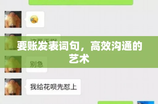 要账发表词句，高效沟通的艺术