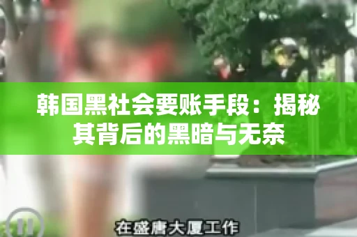 韩国黑社会要账手段：揭秘其背后的黑暗与无奈